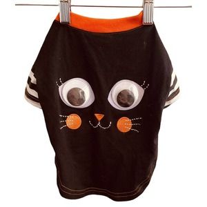 Halloween Martha Stewart Black Cat Pet Dog T Shirt Size Medium Costume